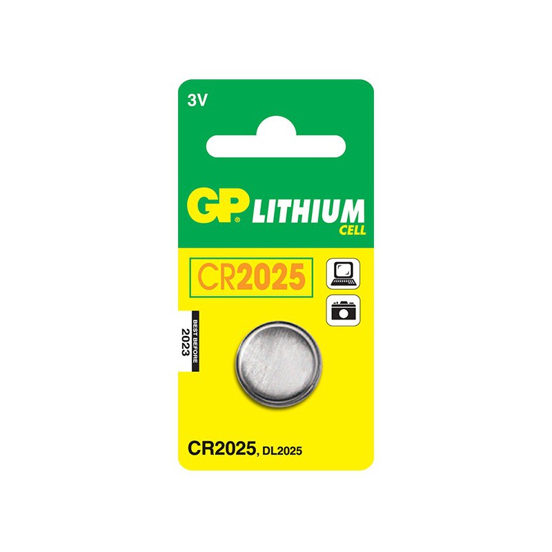 Pile Bouton GP Lithium 3V CR2025