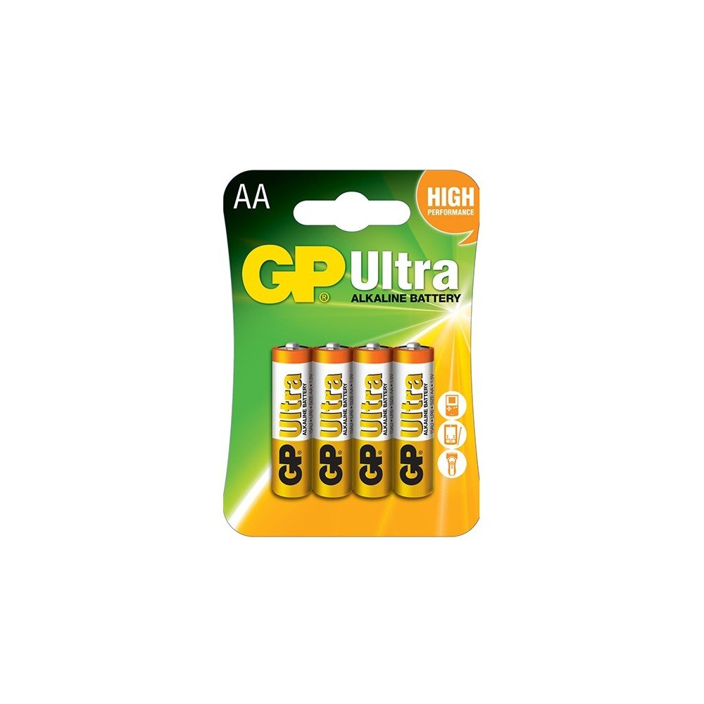 4x Piles AA GP Ultra Alkaline LR06