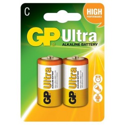 2x Piles GP Ultra Alkaline C LR14