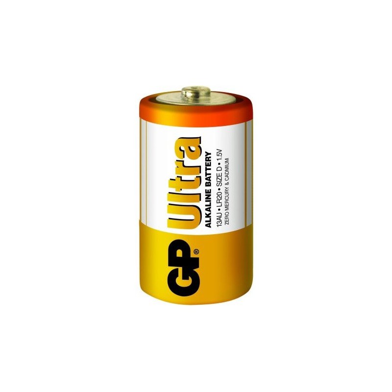 2x Piles GP Ultra Alkaline D LR20