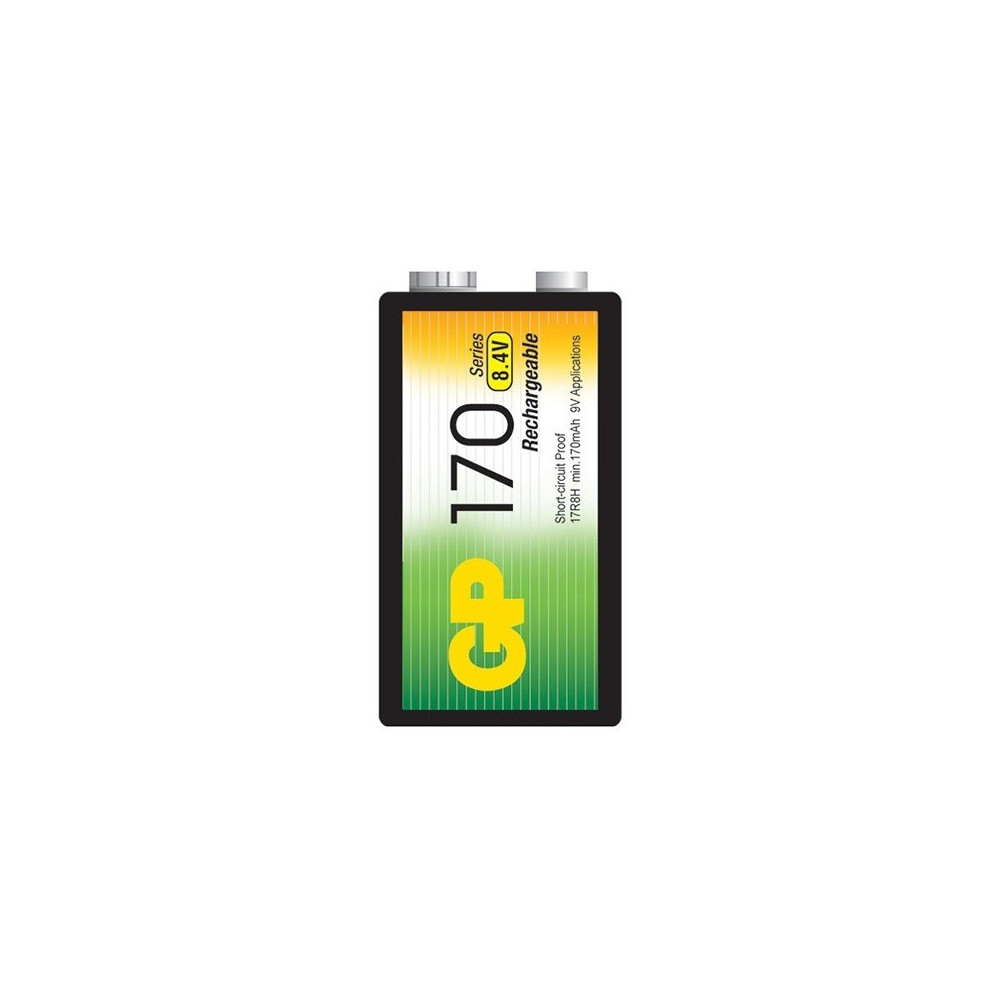 Pile GP Rechargeable NiMH 9V 170 Series 170 mAh