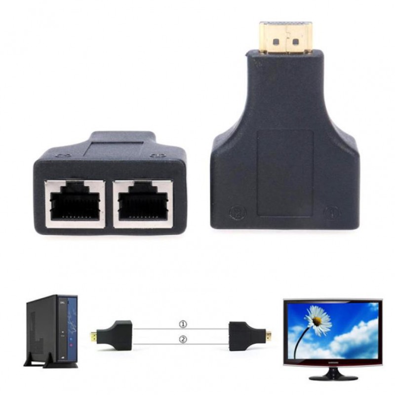 Extendeur HDMI FHD 1080p Par Câble Réseau Cat 5e/6