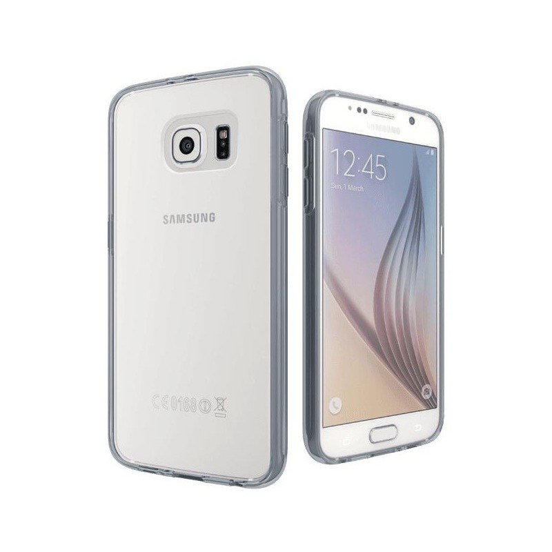 Coque en Silicone Cygnett AeroShield pour Samsung Galaxy S6 / Gris & Transparent
