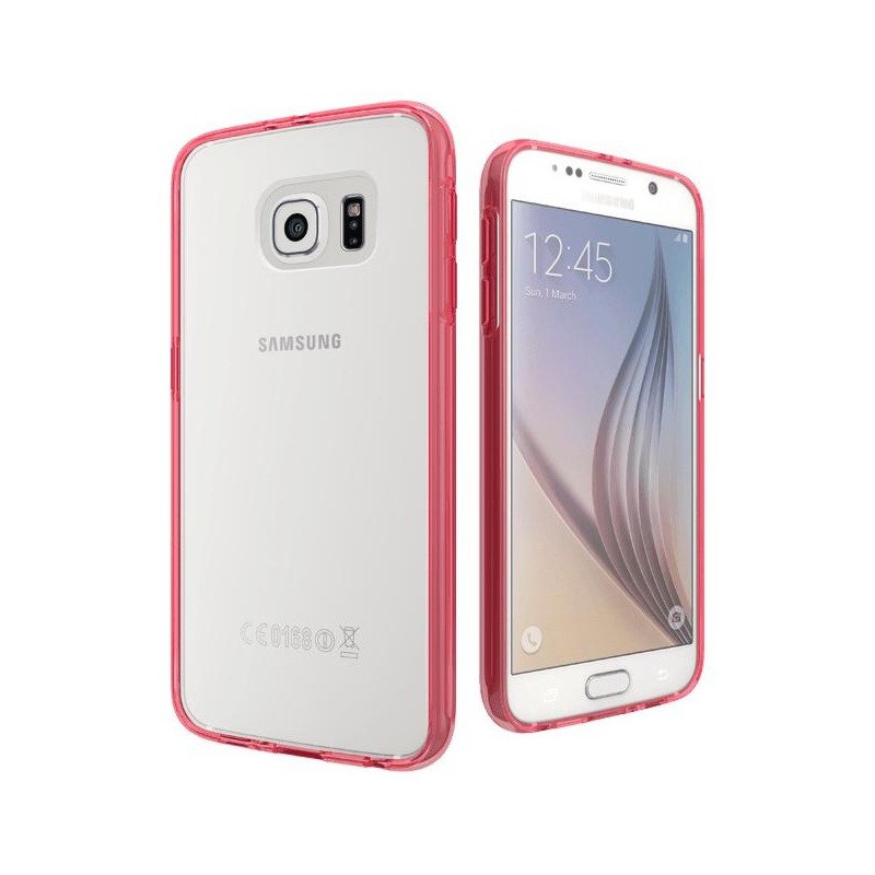 Coque en Silicone Cygnett AeroShield pour Samsung Galaxy S6 / Rouge & Transparent