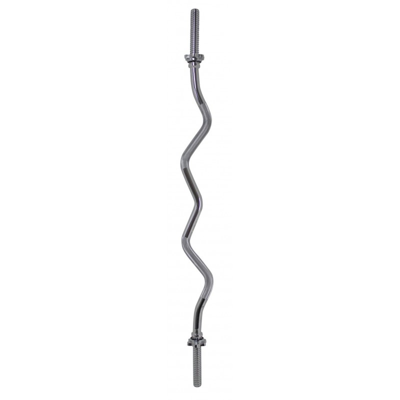 Barre de musculation ondulée Zimota 30mm x120cm avec 2 écrous