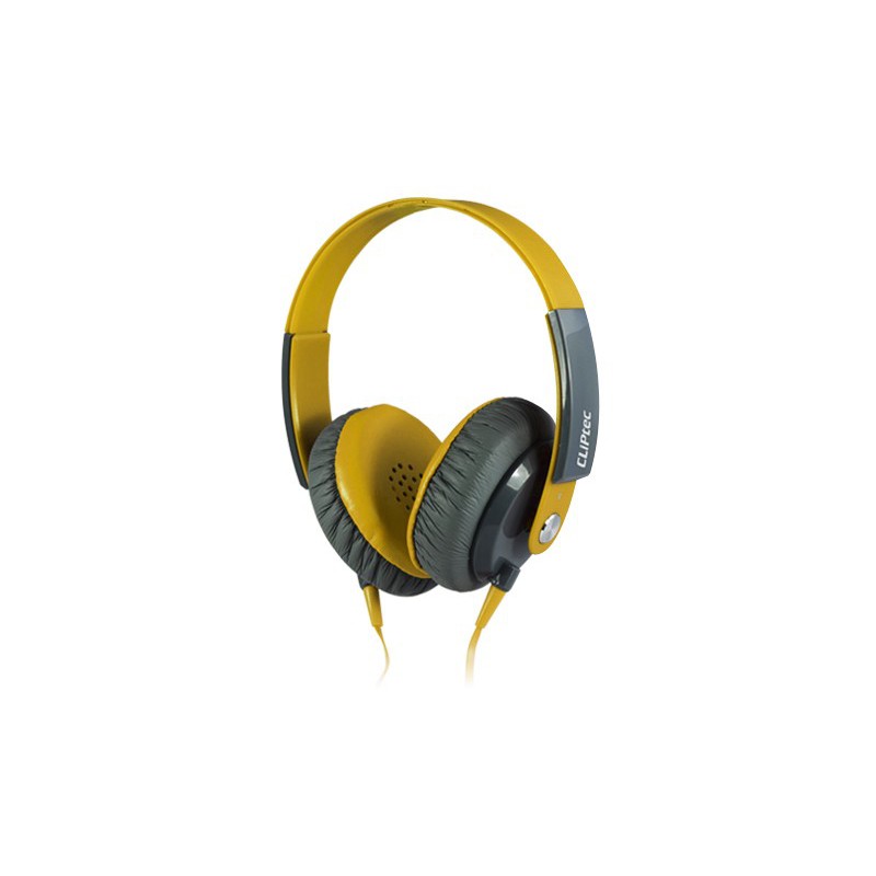 Casque stéréo Multimédia Cliptec URBAN Clubz BMH833 / Jaune Casque stéréo Multimédia Cliptec URBAN Clubz BMH833 / Jaune