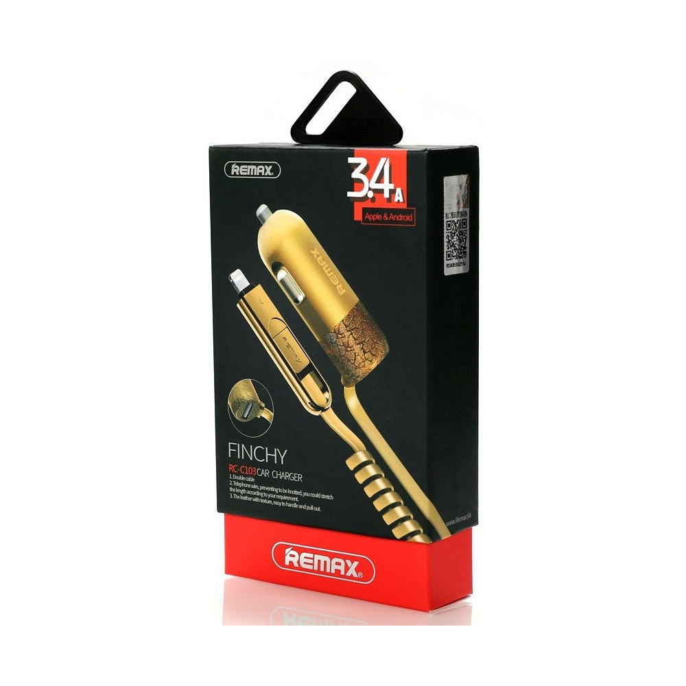 Chargeur Allume Cigare Remax RCC204 / Vert
