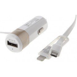 Chargeur Allume Cigare avec Cable 2en1 Remax RCC102