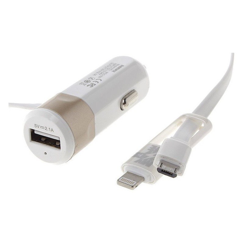 Chargeur Allume Cigare avec Cable 2en1 Remax RCC102