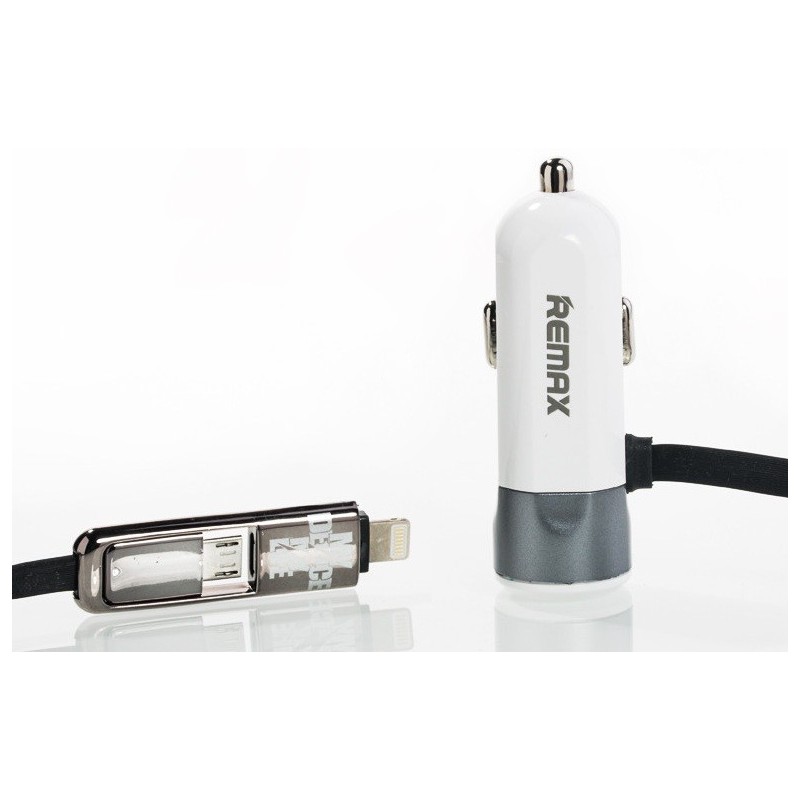 Chargeur Allume Cigare avec Cable 2en1 Remax RCC102