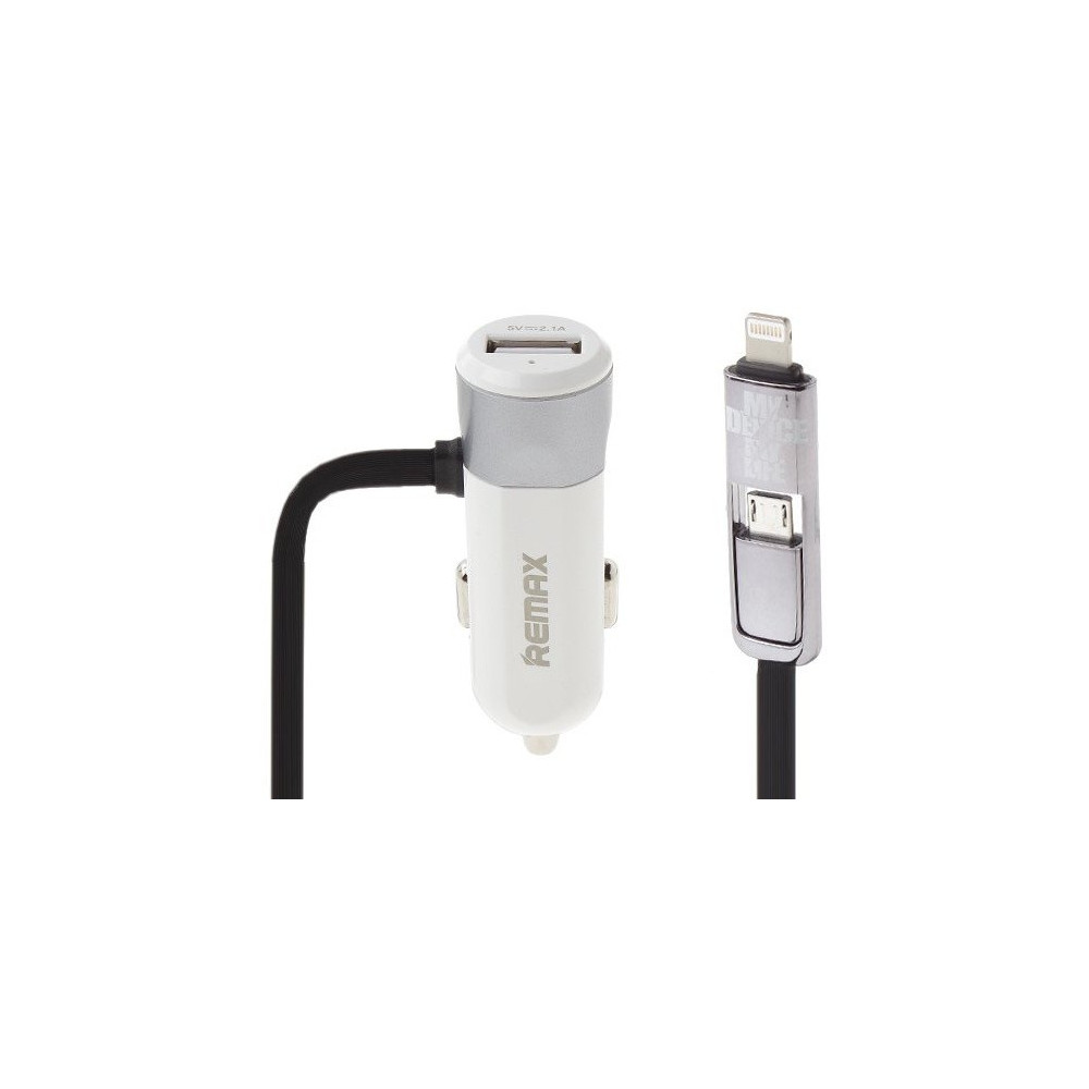 Chargeur Allume Cigare avec Cable 2en1 Remax RCC102