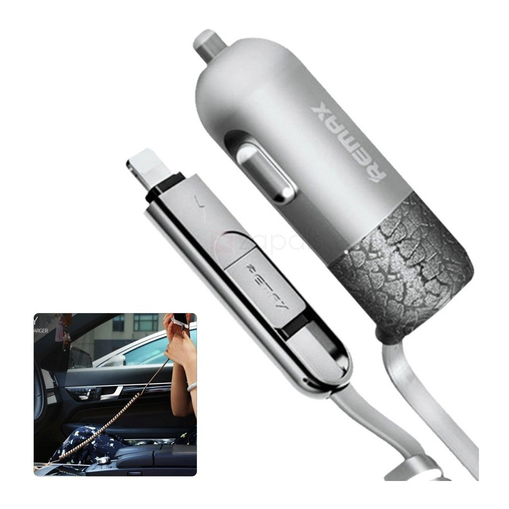 Chargeur Allume Cigare avec Cable 2en1 Remax Finchy RCC103 / Gold