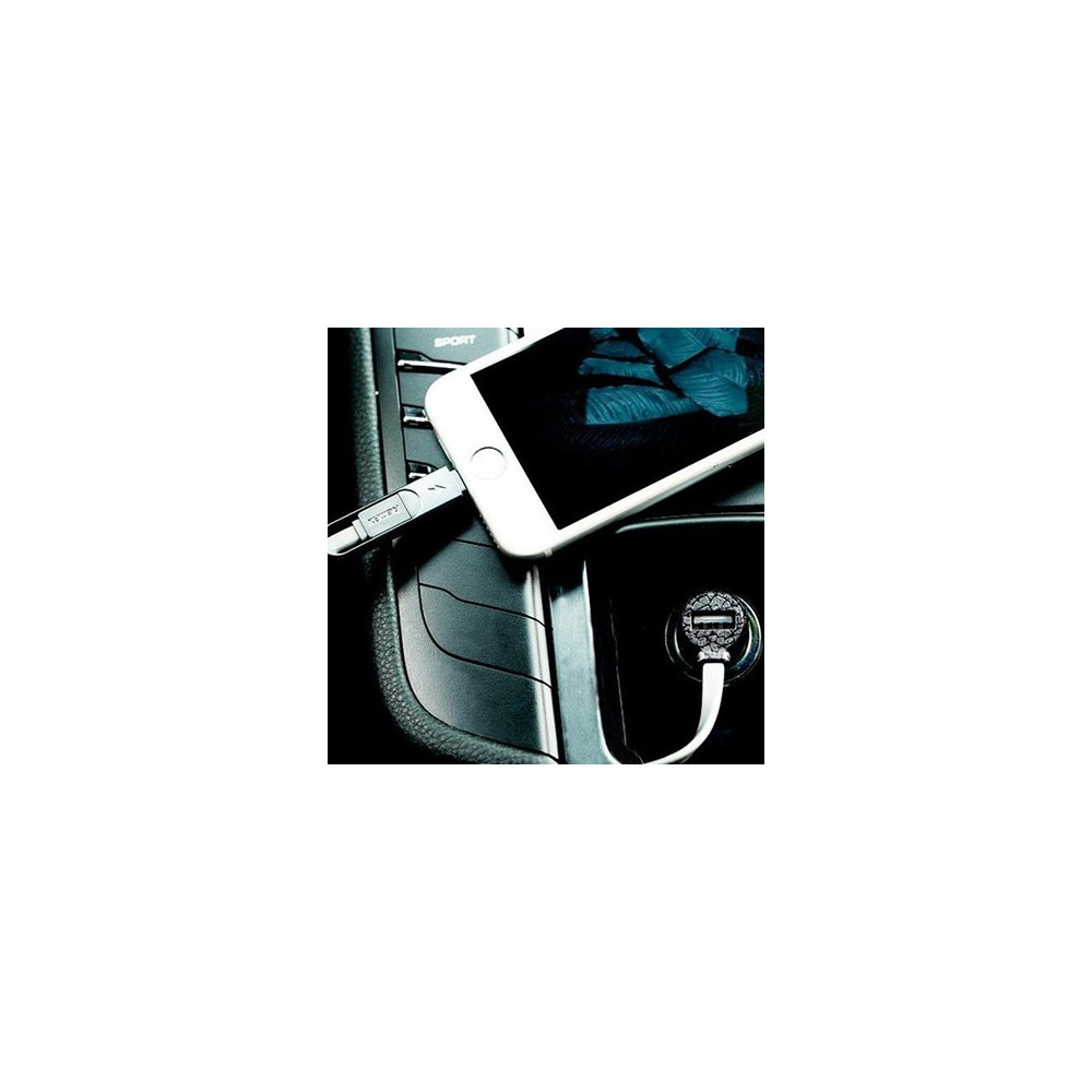 Chargeur Allume Cigare avec Cable 2en1 Remax Finchy RCC103 / Gold