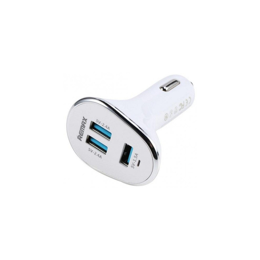 Chargeur Allume Cigare avec Cable 2en1 Remax Finchy RCC103 / Gris