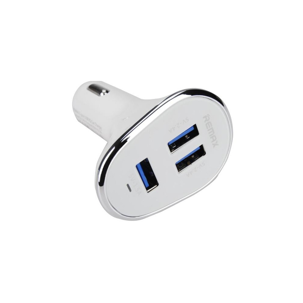 Chargeur Allume Cigare avec Cable 2en1 Remax Finchy RCC103 / Gris