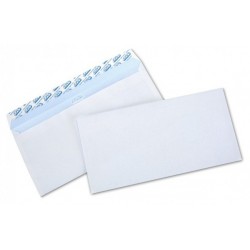 10x Enveloppes Blanc 110 x 220 mm