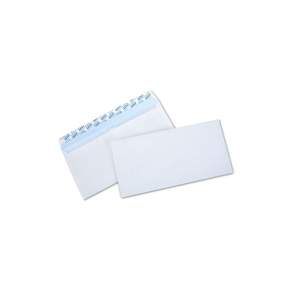10x Enveloppes Blanc 110 x 220 mm