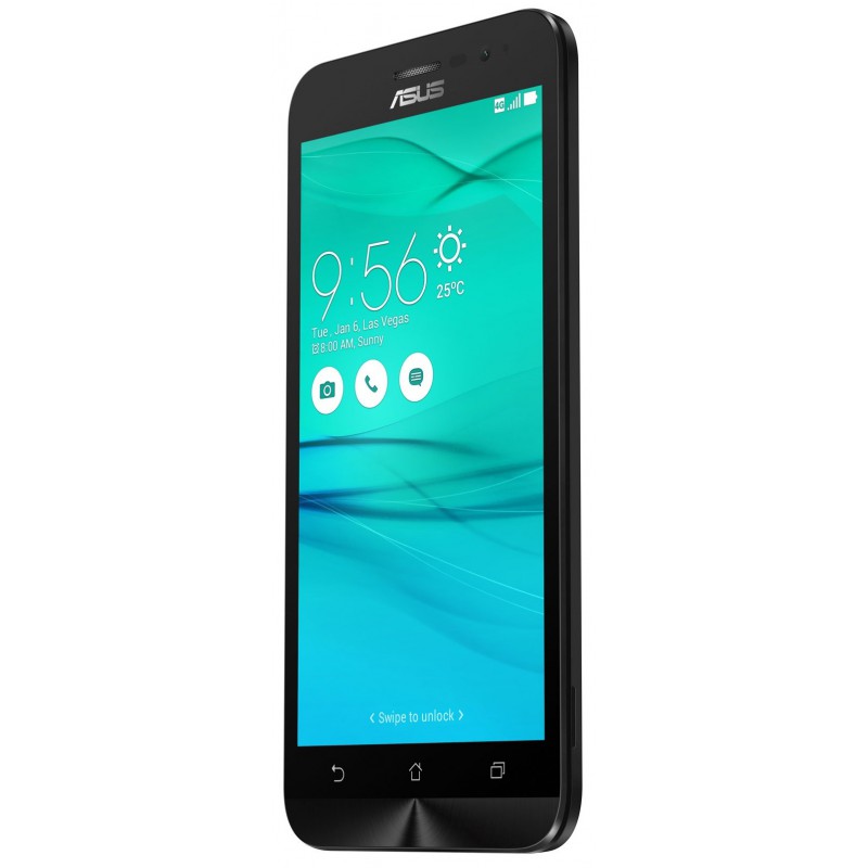 Téléphone Portable Asus ZenFone Go / 4G / Double SIM / Noir + SIM Offerte