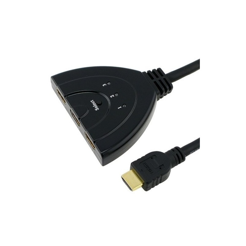 Commutateur HDMI Mâle vers 3x HDMI Femelle