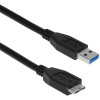 Câble USB 3.0 Mâle/Mâle - 0.5 m
