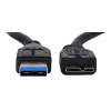 Câble USB 3.0 Mâle/Mâle - 0.5 m