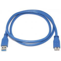 Câble USB 3.0 Mâle/Mâle - 0.5 m