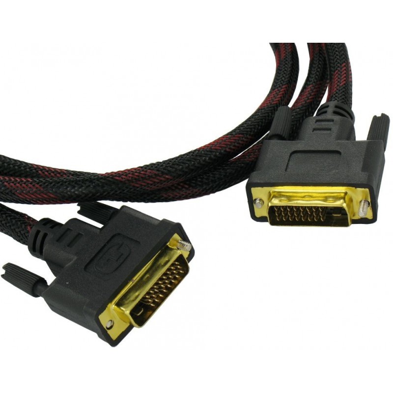 Câble DVI-I Dual 24+1 Link Mâle/Mâle 1.5M