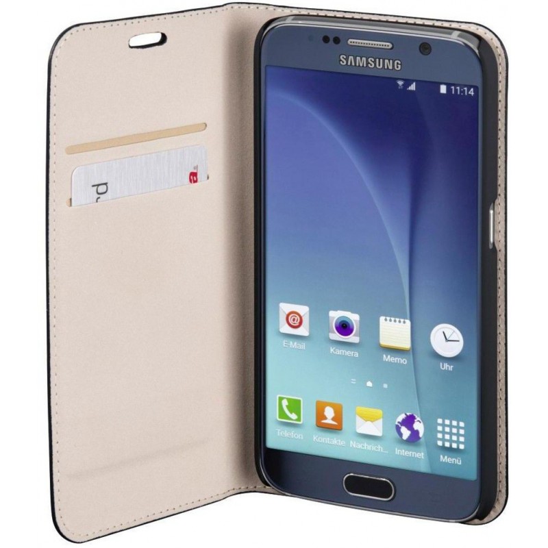 Etui Cover Flip Puro Booklet Crystal pour Samsung Galaxy S7 Edge / Noir
