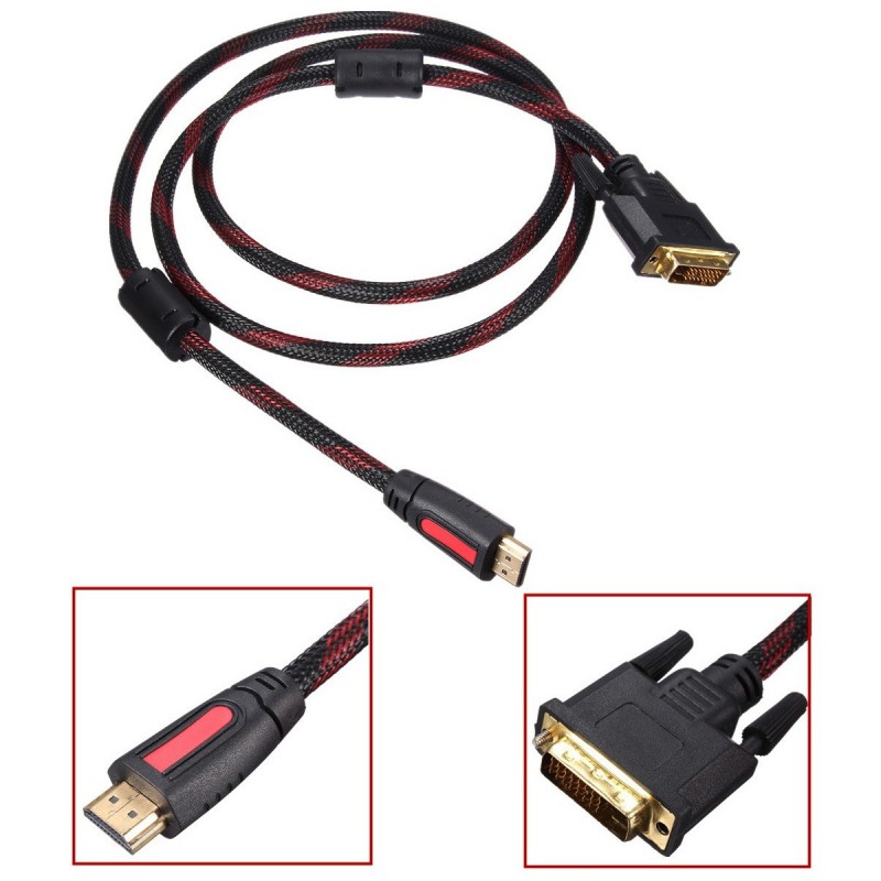 Câble DVI-I 24+1 vers HDMI 1.5M