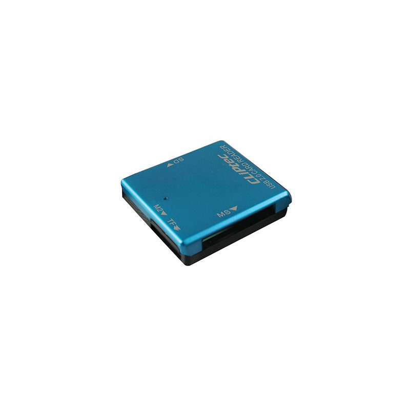 Lecteur de cartes Cliptec 4 Fentes USB 2.0 / Blanc