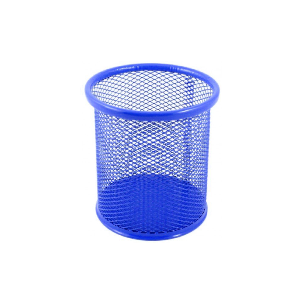 Porte Stylo Cylindre en métal / Bleu