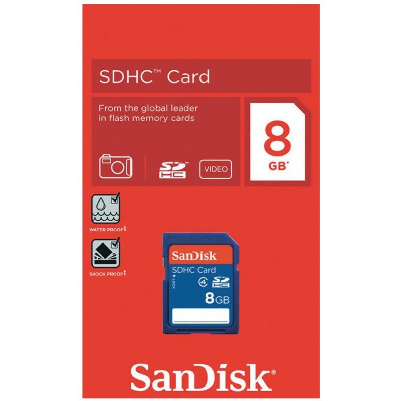 Carte Mémoire Sandisk SDHC 8 Go / Class 4