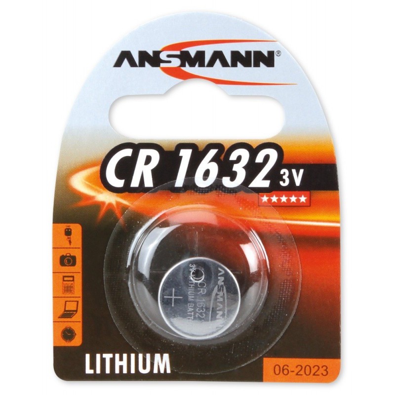 Pile Bouton Ansmann Lithium CR1632 / 3V 120mAh