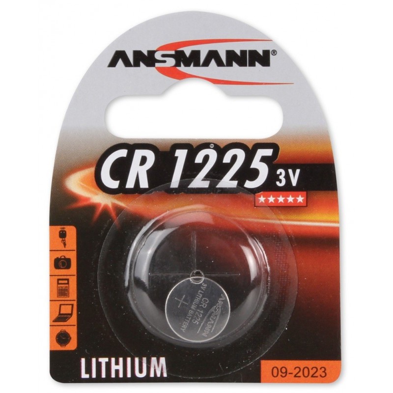 Pile Bouton Ansmann Lithium CR1225 / 3V 50mAh