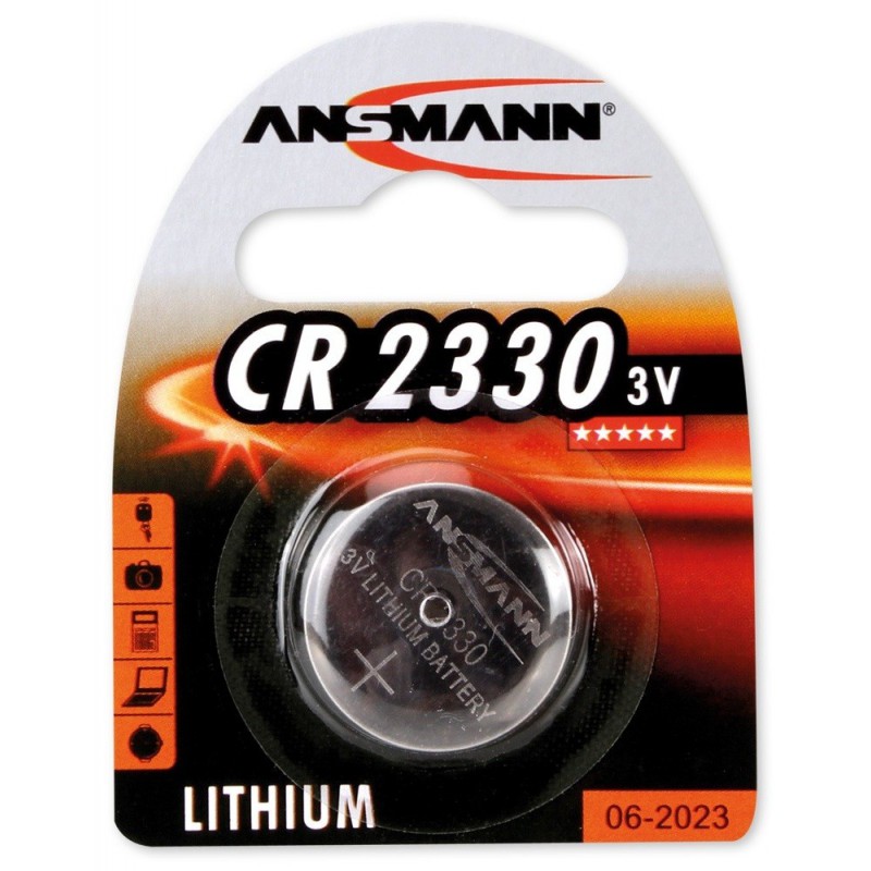 Pile Bouton Ansmann Lithium CR2330 / 3V 250mAh