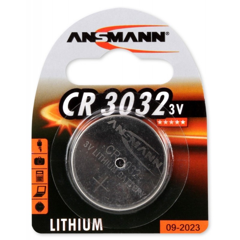 Pile Bouton Ansmann Lithium CR3032 / 3V 158mAh