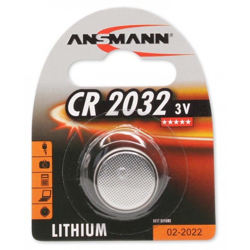 Pile Bouton Ansmann Lithium CR2032 3V 240mAh