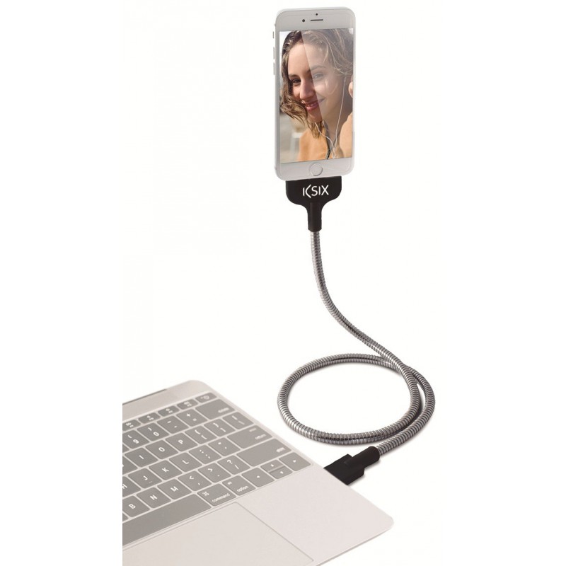 Câble Flex & Support Ksix pour Smartphone USB vers Micro USB
