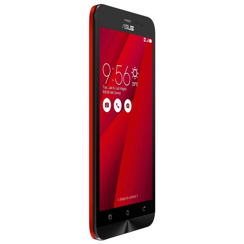 Téléphone Portable Asus ZenFone Go / 4G / Double SIM / Rouge + SIM Offerte
