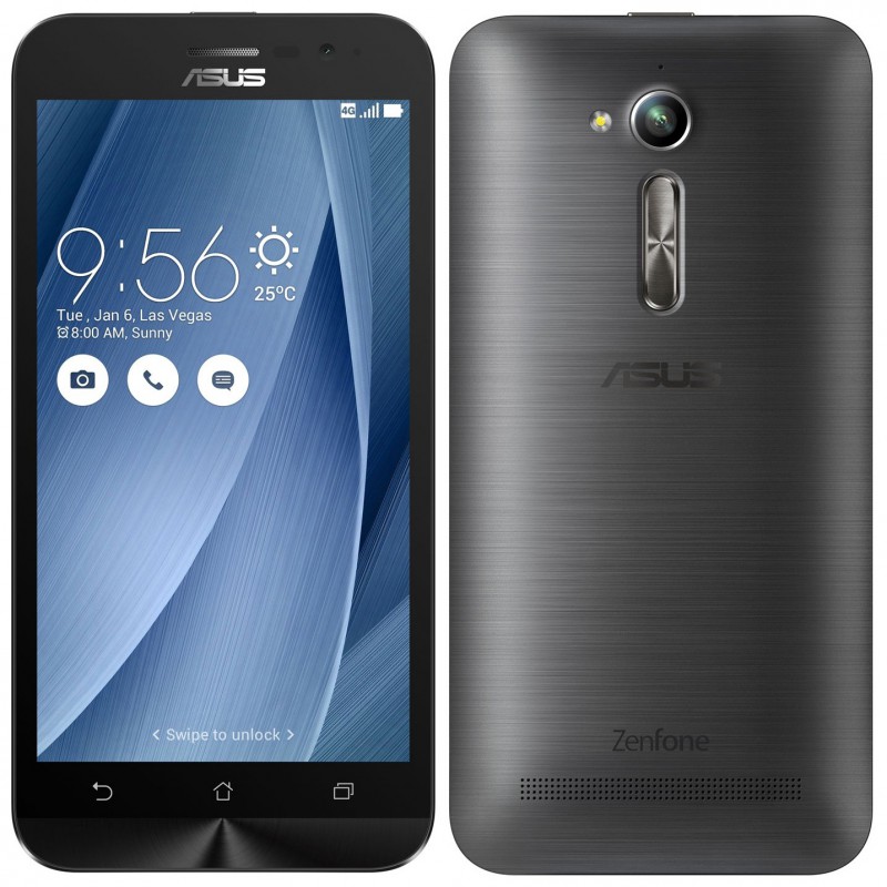 Téléphone Portable Asus ZenFone Go / 4G / Double SIM / Silver + SIM Offerte