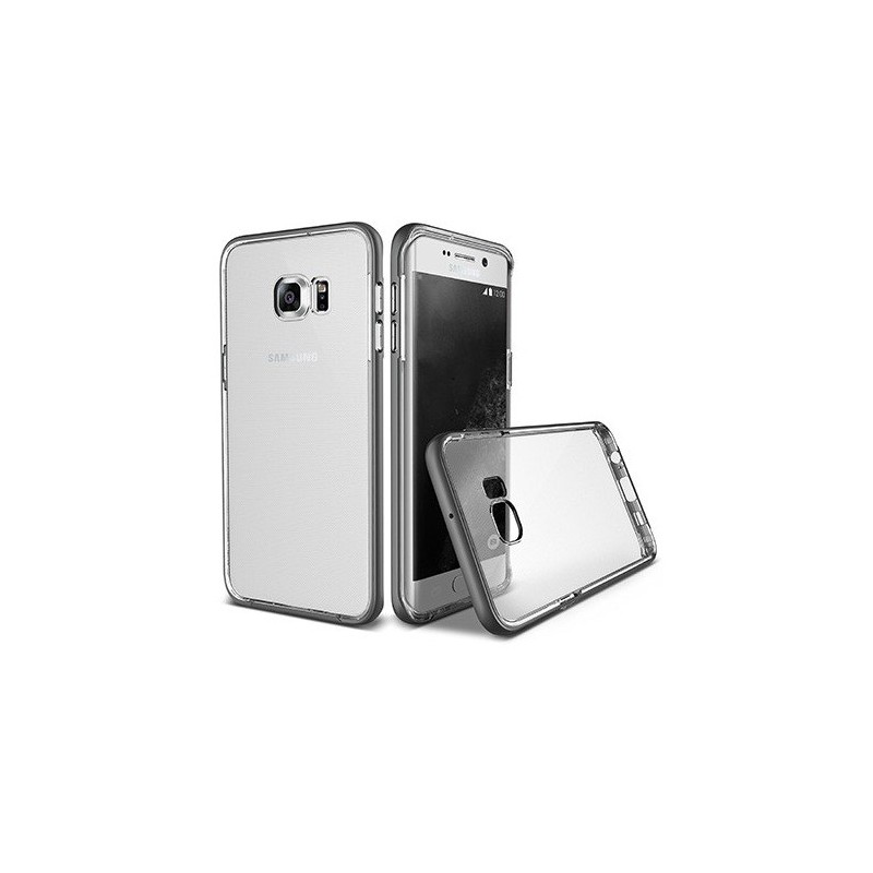 Etui Flip Cover Hama pour Samsung Galaxy S7 / Noir & Transparent