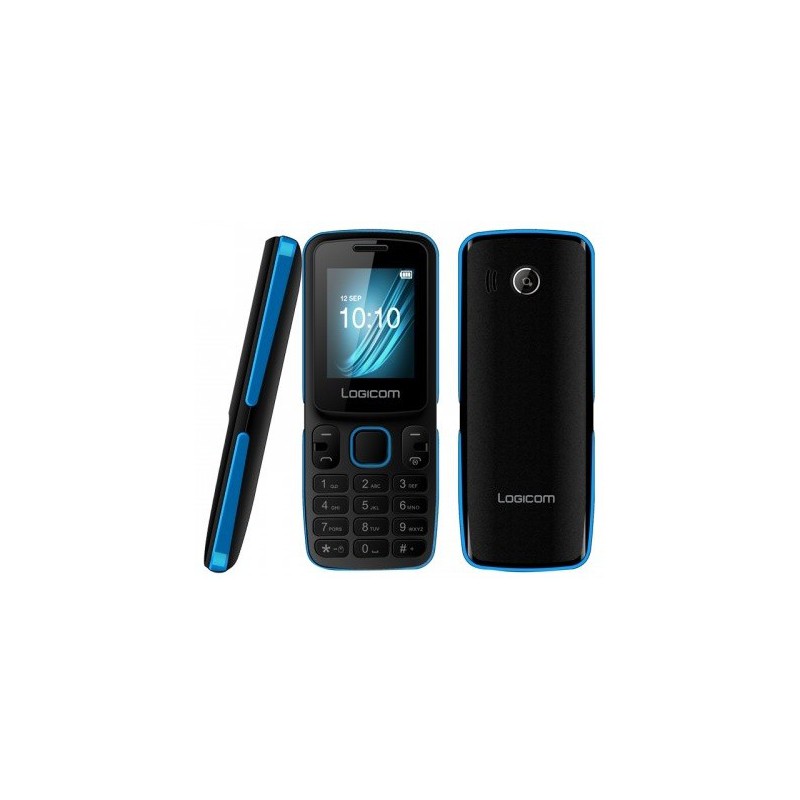Téléphone Portable Logicom L-196 / Double SIM / Bleu + SIM Offerte