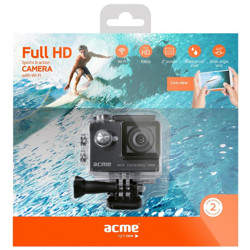 Caméra Sport & Action Full HD ACME VR05 / Wifi