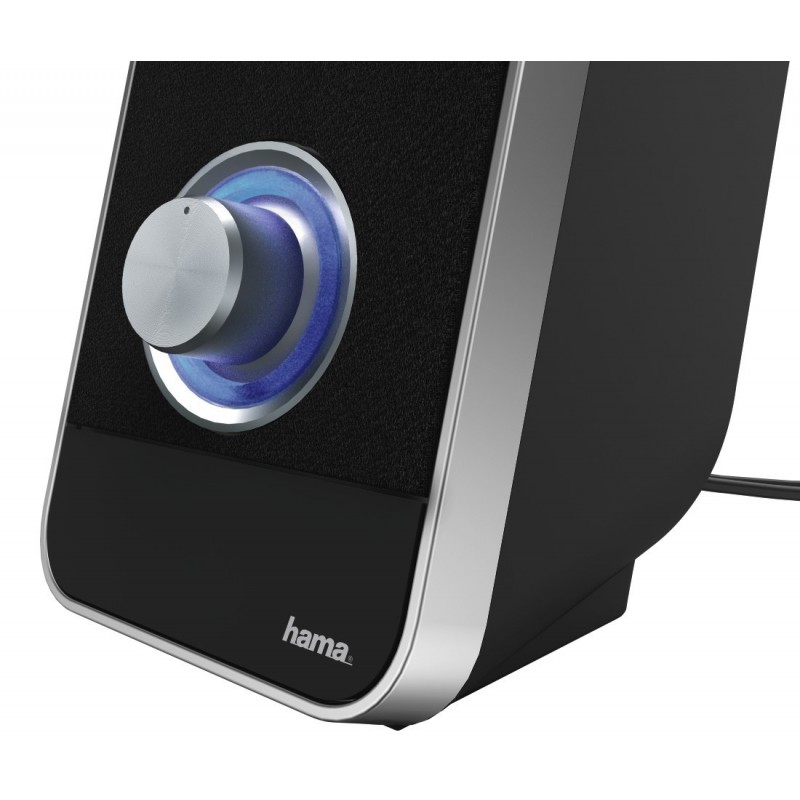 Hama Enceinte pour ordinateur portable Sonic Mobil 181“, noir/argent -  BorgiPhones