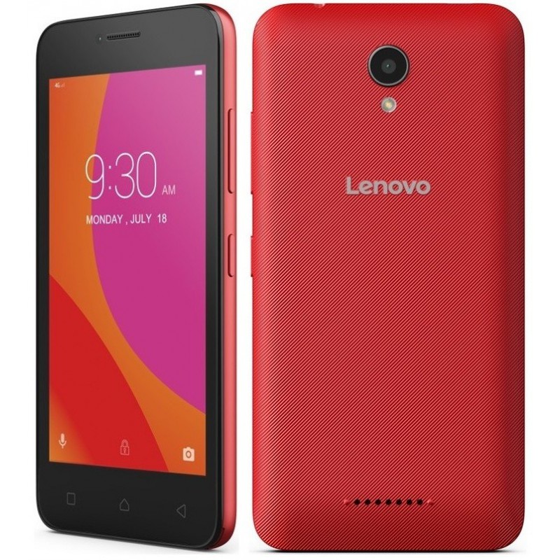 Téléphone Portable Lenovo B A2016 / 4G / Double SIM / Rouge + SIM Offerte