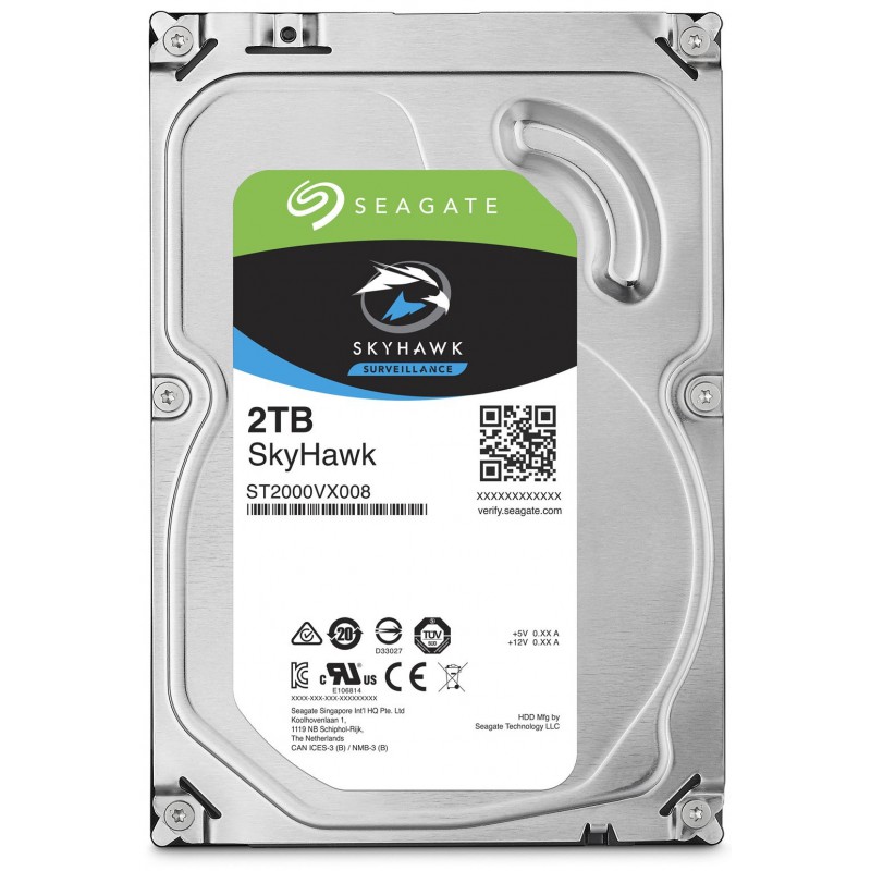 Disque Dur Interne 3.5" Seagate SkyHawk Surveillance 4 To