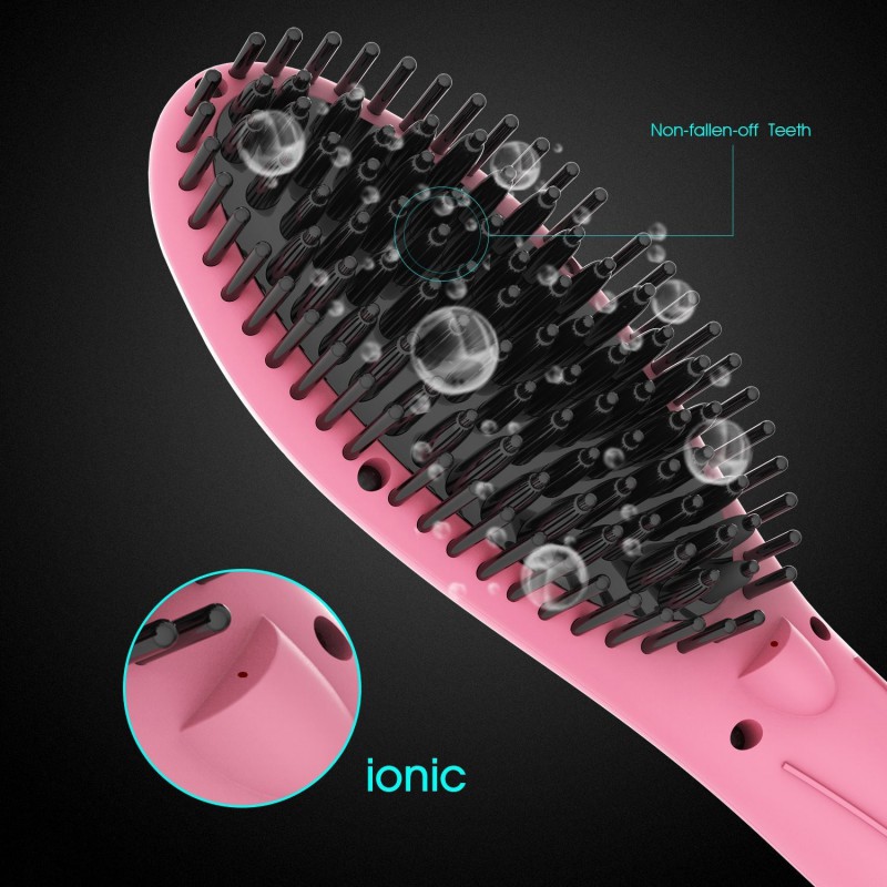 Brosse Chauffante 140° - 200°C / Rose
