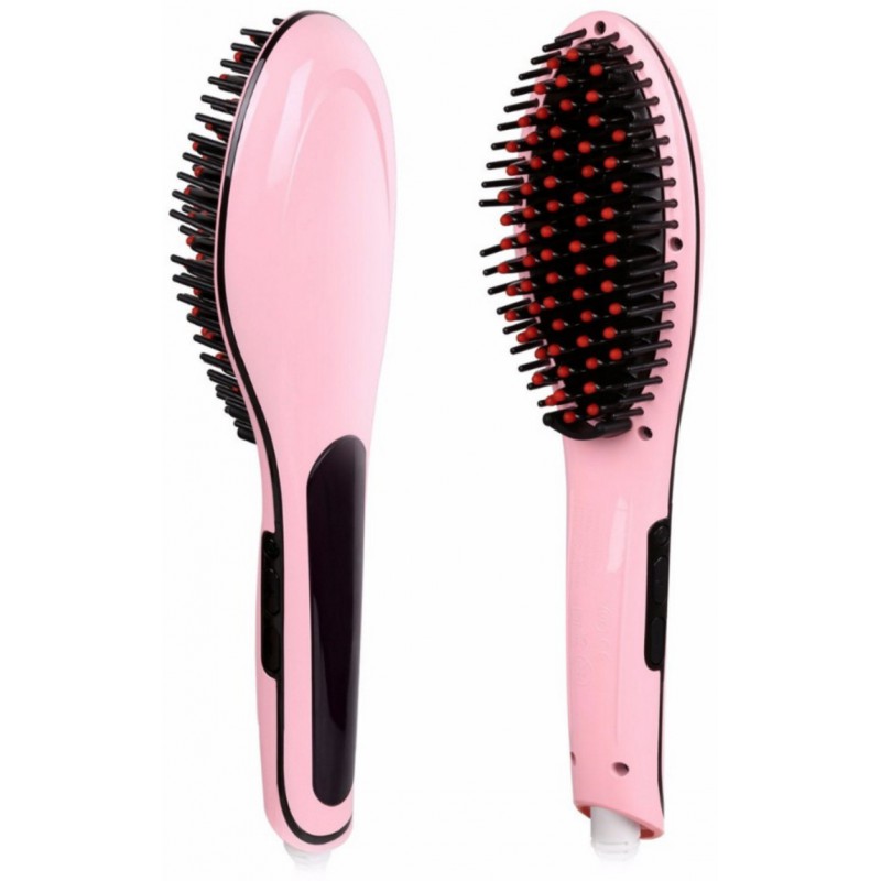 Brosse Chauffante 180° - 230°C / Rose