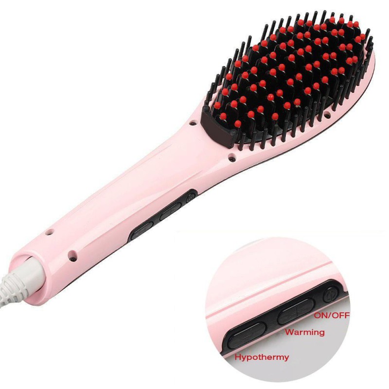Brosse Chauffante 180° - 230°C / Rose