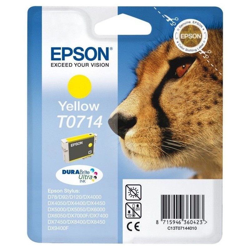 Cartouche d'encre originale Epson C13T08G400 Jaune